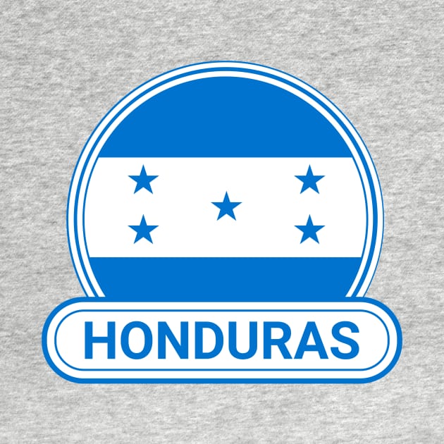 Honduras Country Badge - Honduras Flag by Yesteeyear